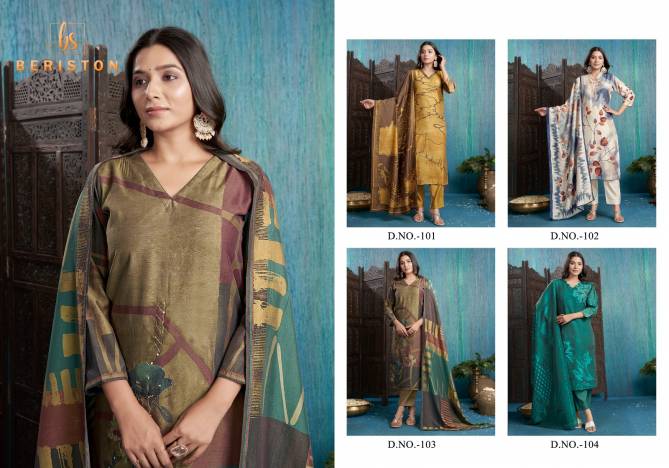 Sparkle Vol 1 By Beriston Viscose Silk Kurti With Bottom Dupatta Manufactures